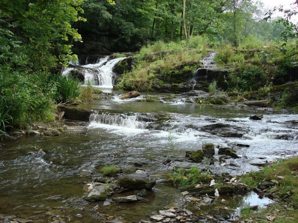 Salvato Mill: waterfalls and pond