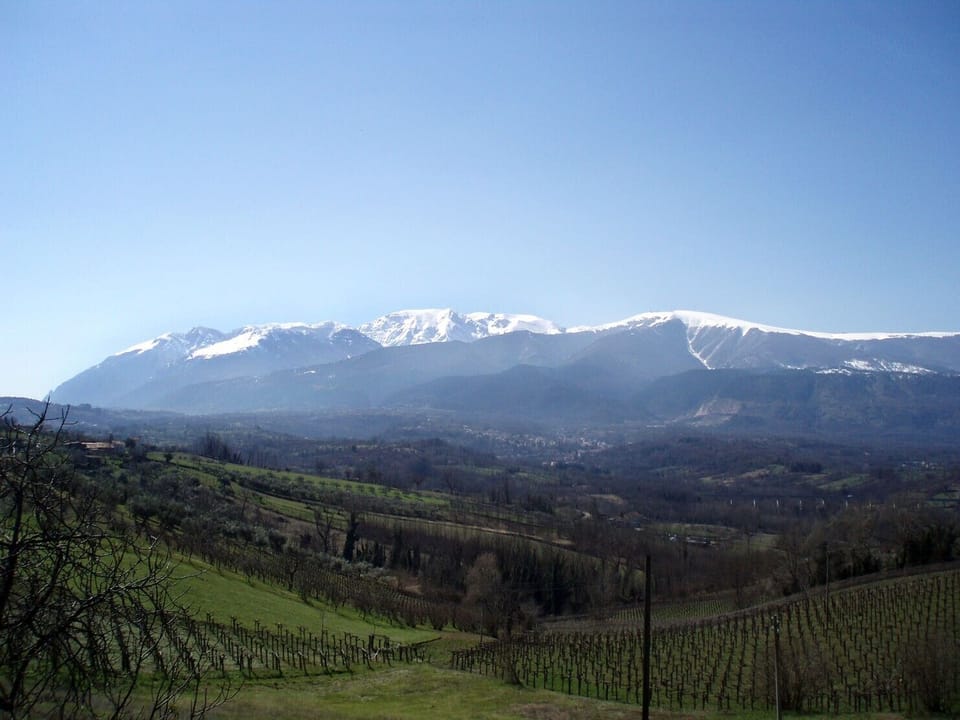The Maiella (the nearest mountain)