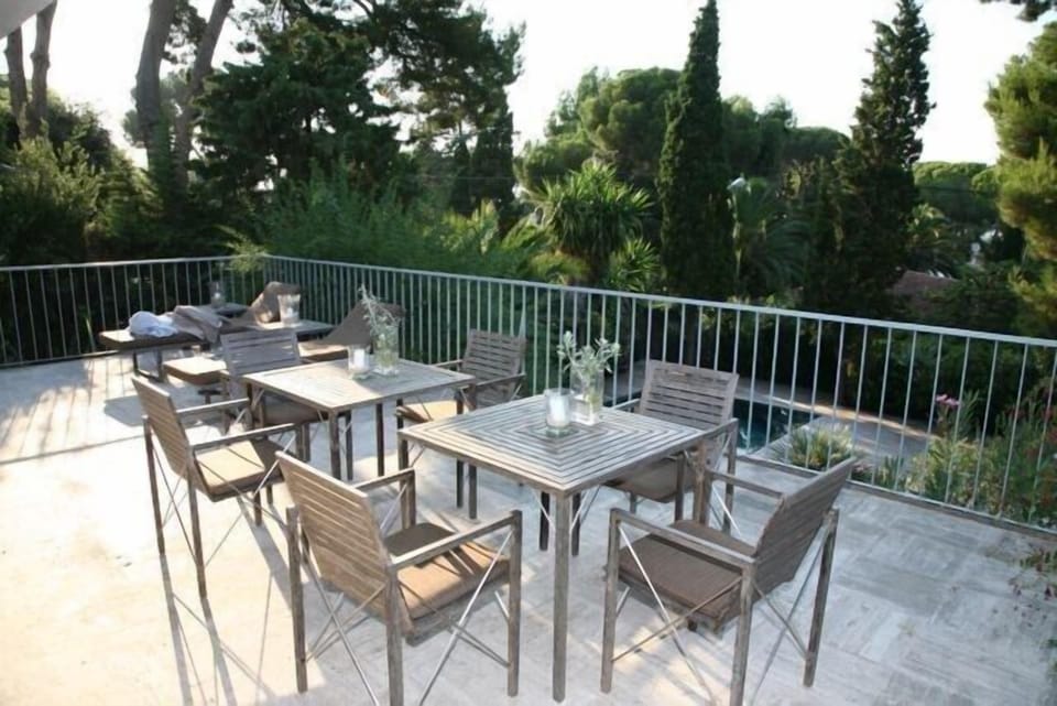 Terrace at dusk