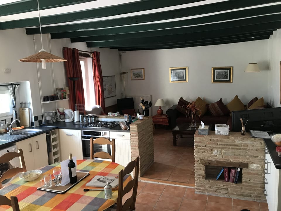 Looking from the kitchen diner towards the lounge area
