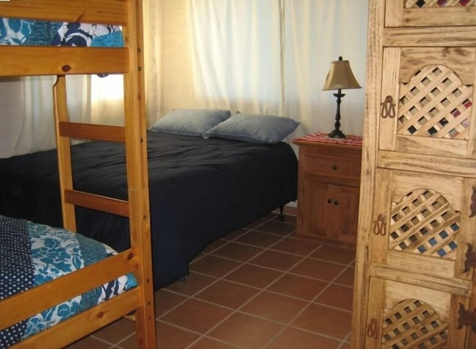 Bedroom with bunk bed set