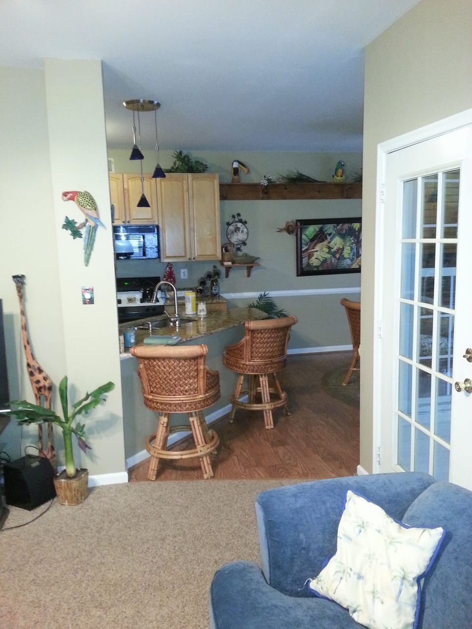Living Room lookin into the dining/kitchen