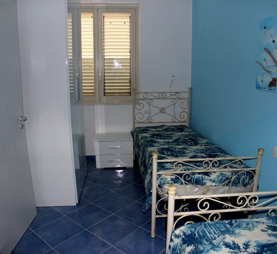 Second picture of the room with two beds