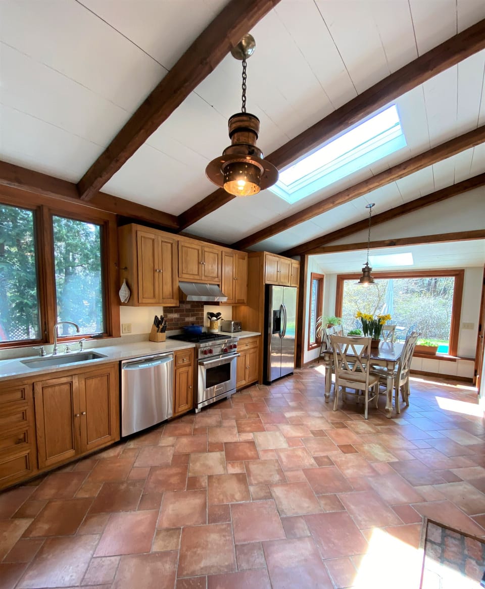 Skylights in kitchen