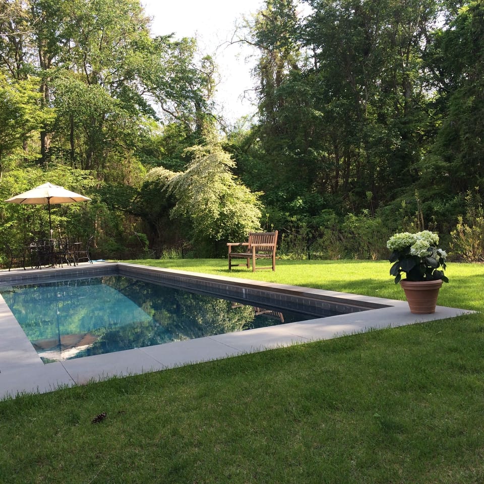 Mature landscaping
