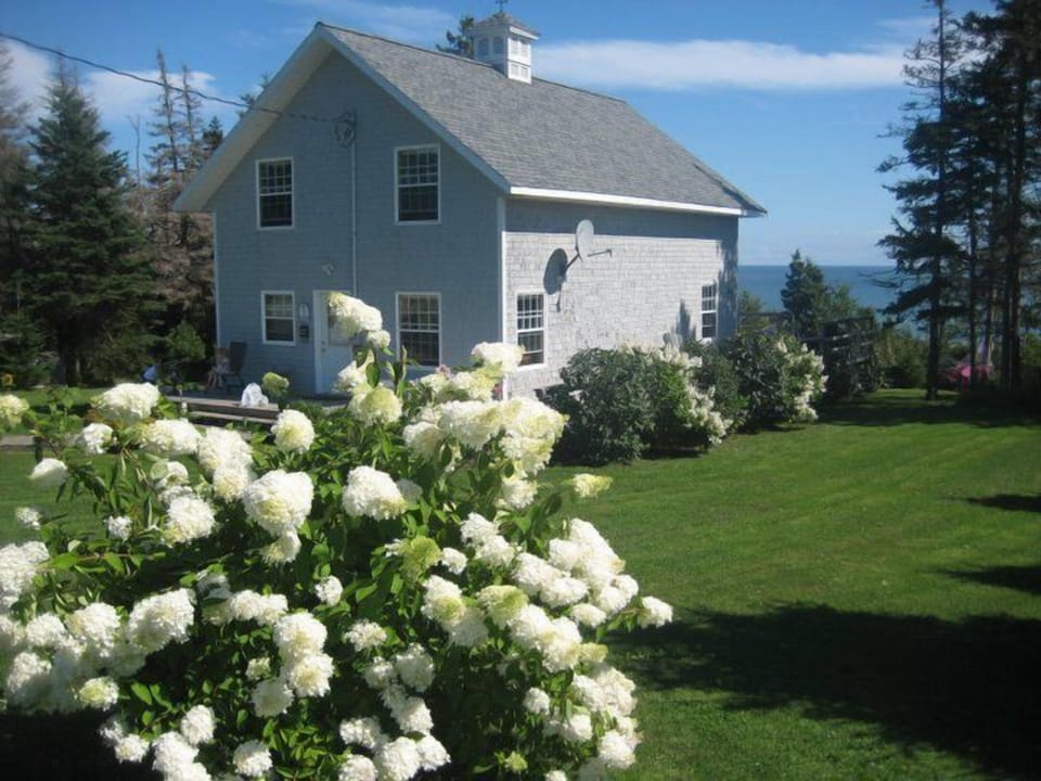 Back view of beach house