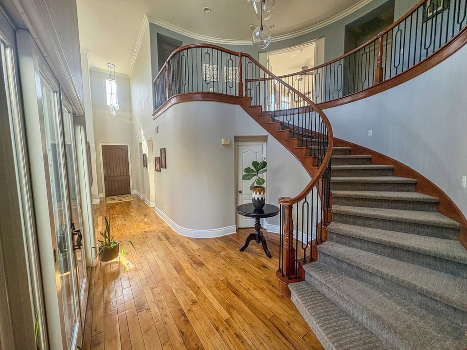 Main hallway and stairs
