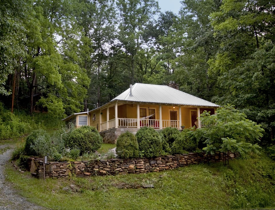 View of cottage from the road