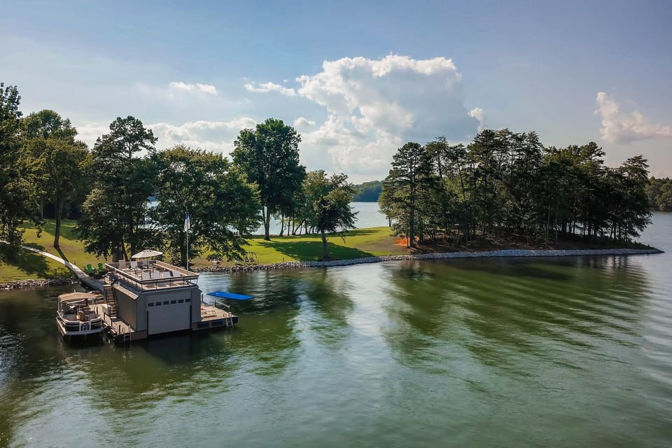 Privacy in the cove and front of dock