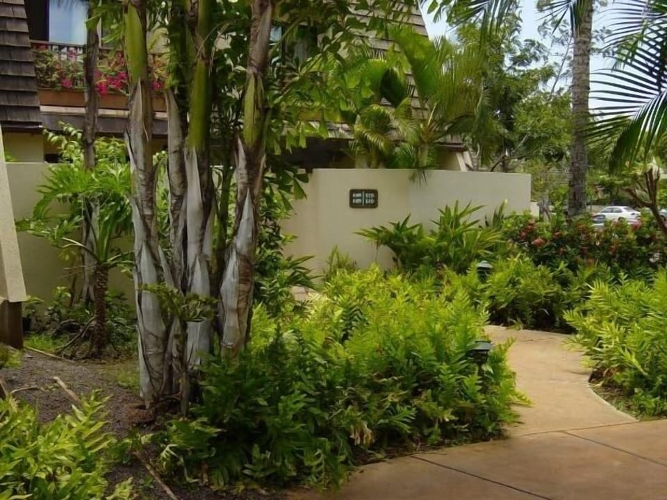 A garden view from the front door too