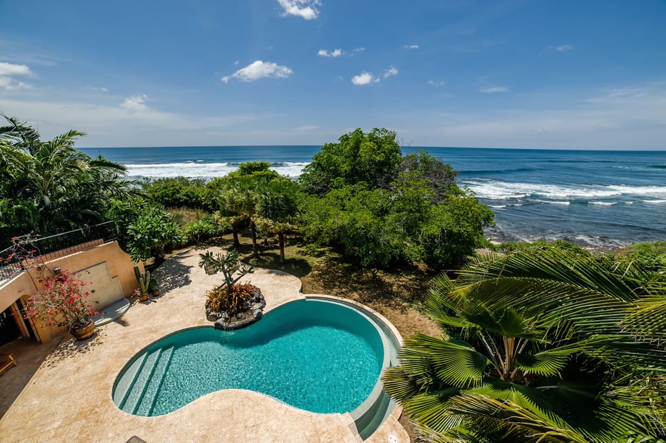 Ocean and pool view from 3rd story deck and patio!