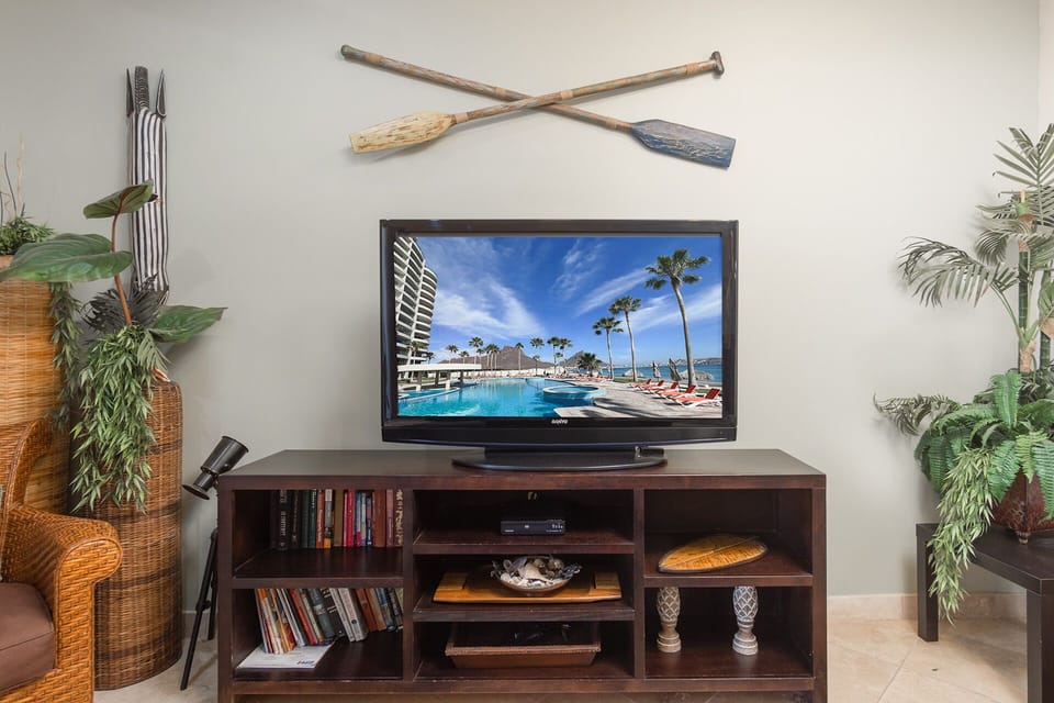 TV in living room.