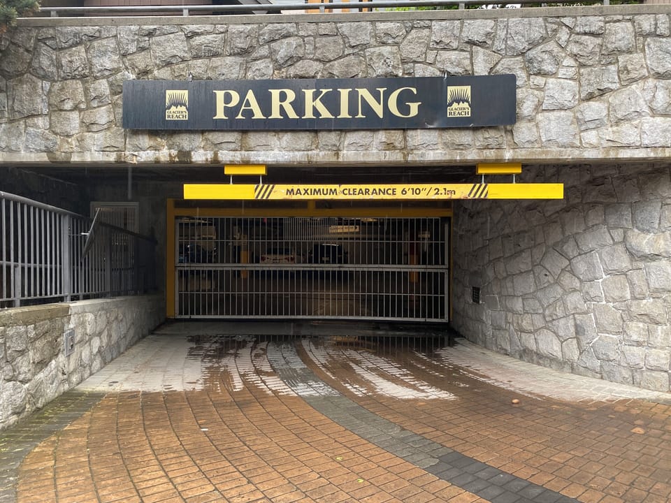 Entrance to the underground, Note: the underground clearance, is 6' 10" 