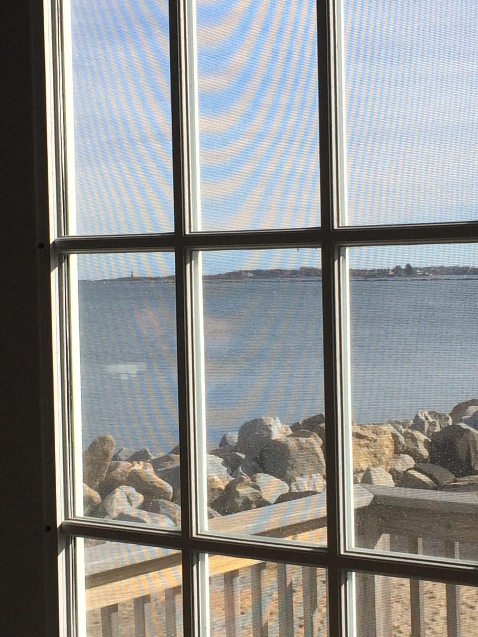 Looking south from the living room