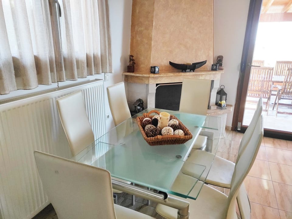 Inside dining table