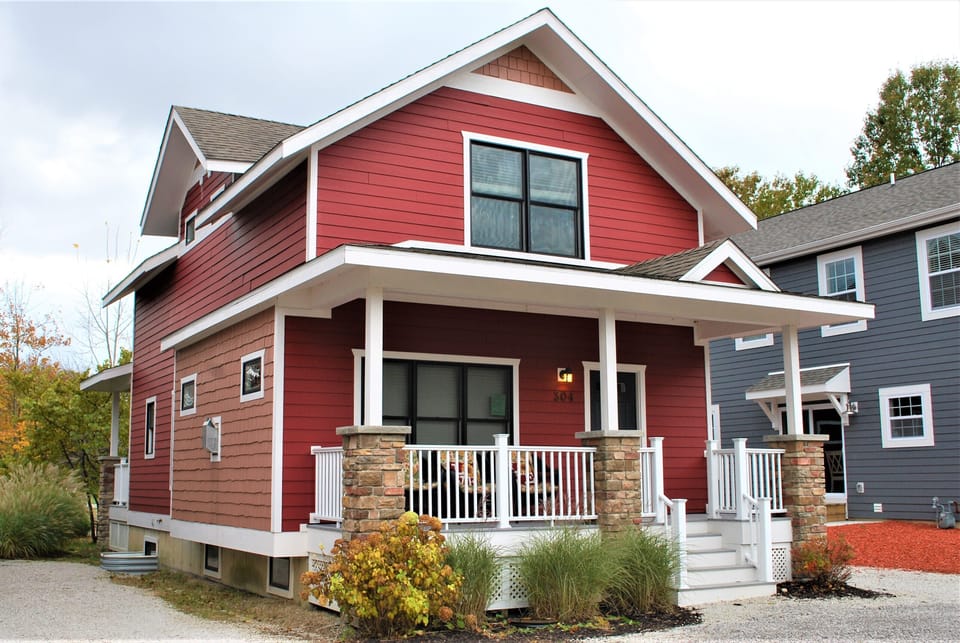 The Summer's Haven is nestled in the Harbor Club South Haven Resort & Marina.