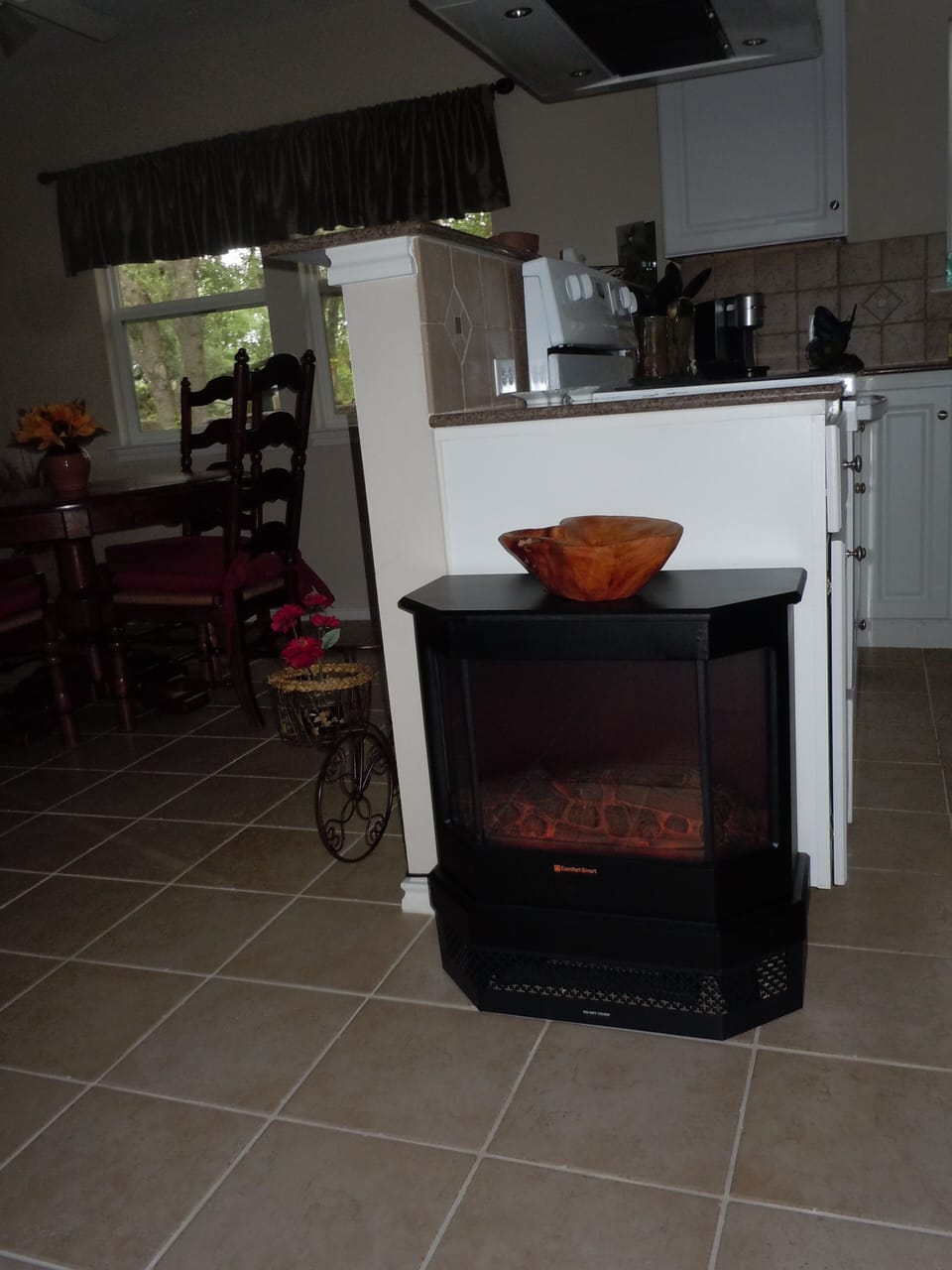 Electric fireplace for ambiance or heat OR both!!!