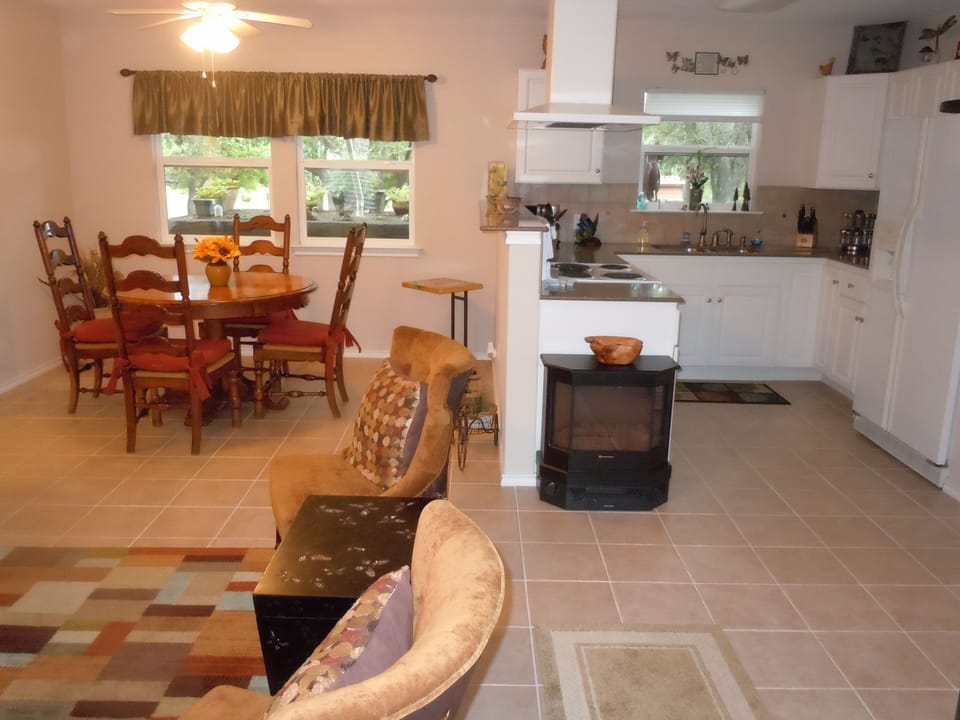 View from the main entry way of the cottage 