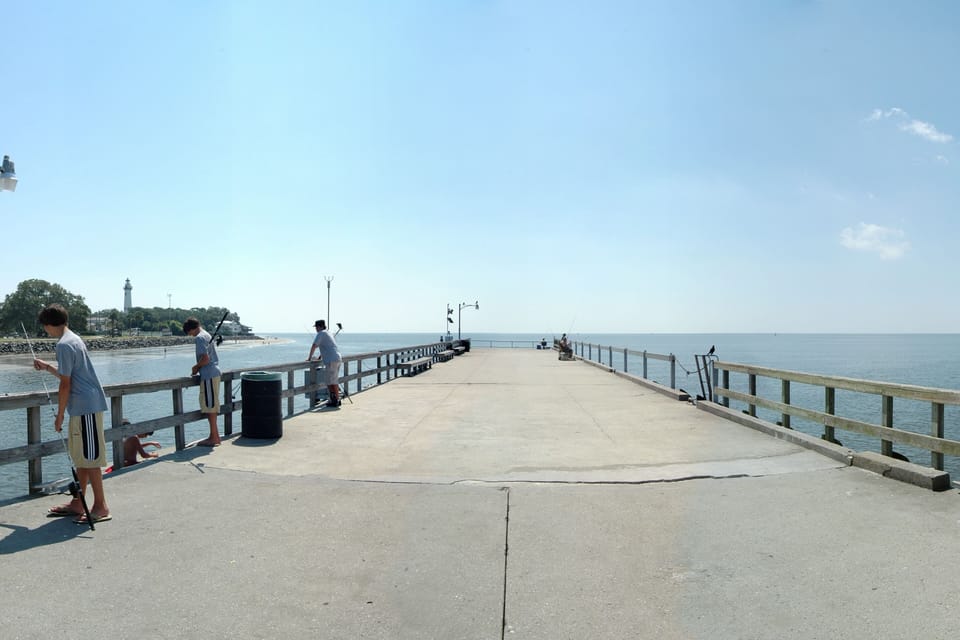 The Pier - a popular fishing location