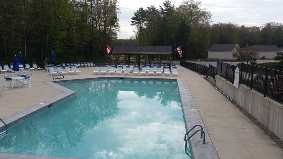 Heated pool with Cabana