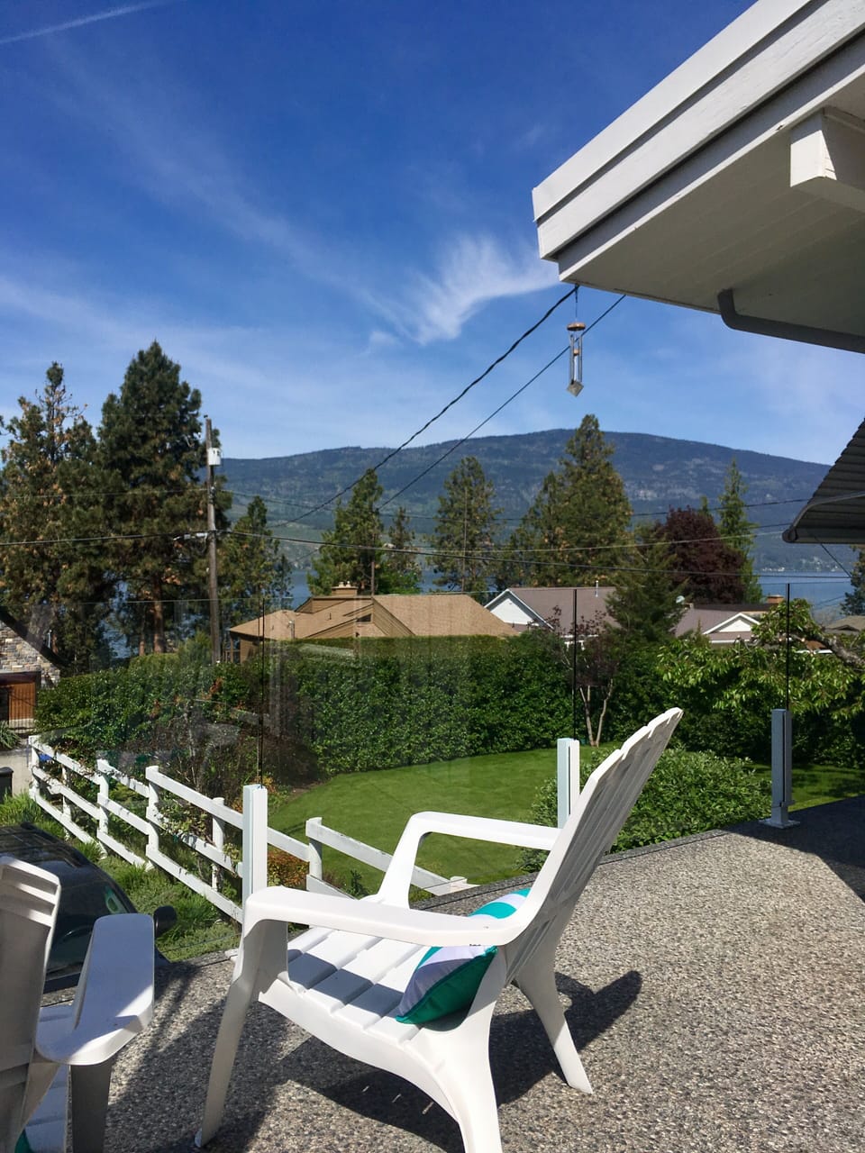 View of front yard looking north westerly.