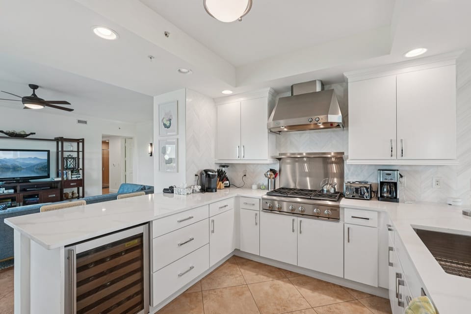Updated chef's kitchen with GE Monogram appliances