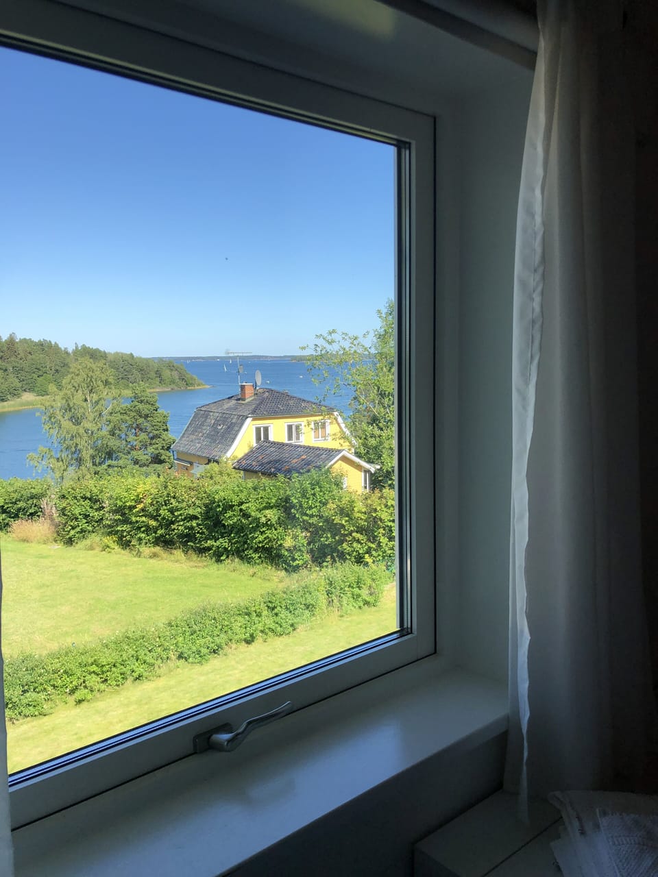 View from the orange bedroom