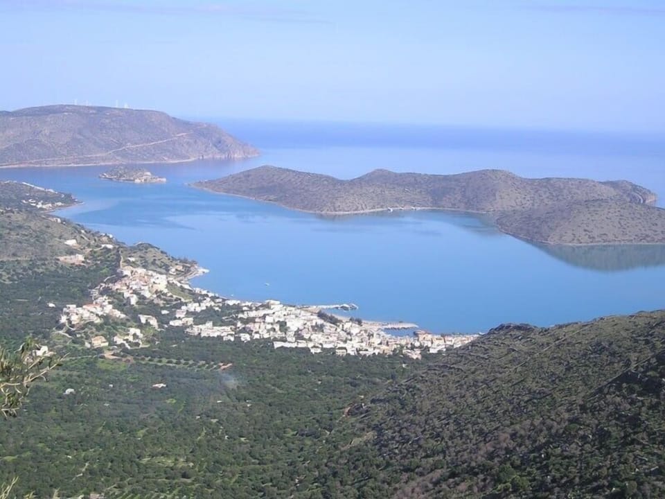 View of Elounda from Oxa Mountain