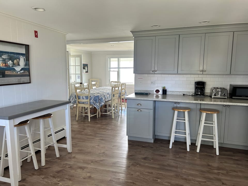 Kitchen and Dining Room Table which seats 8