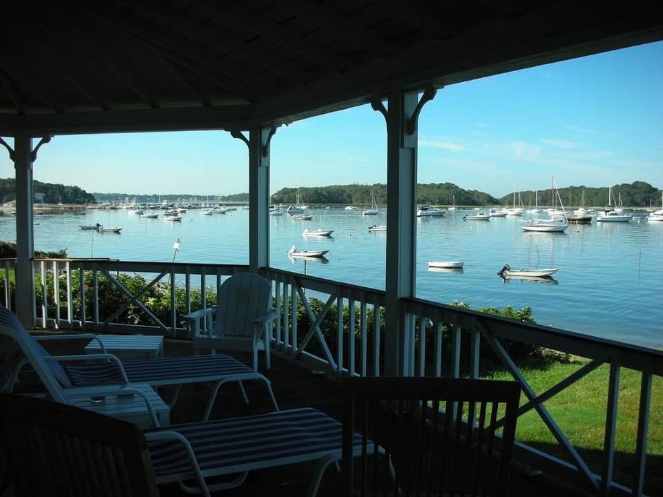 Early morning shot of the harbor from the front veranda
