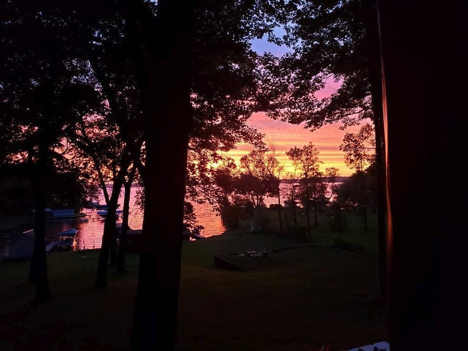 Sunset view from the family room.