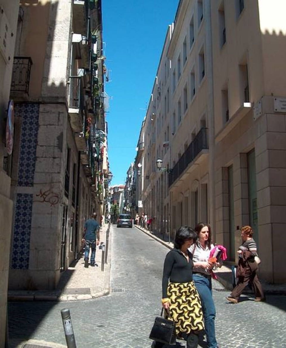 Street of the apartment with our modern building on the right