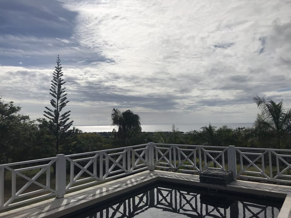 The view from the pool deck