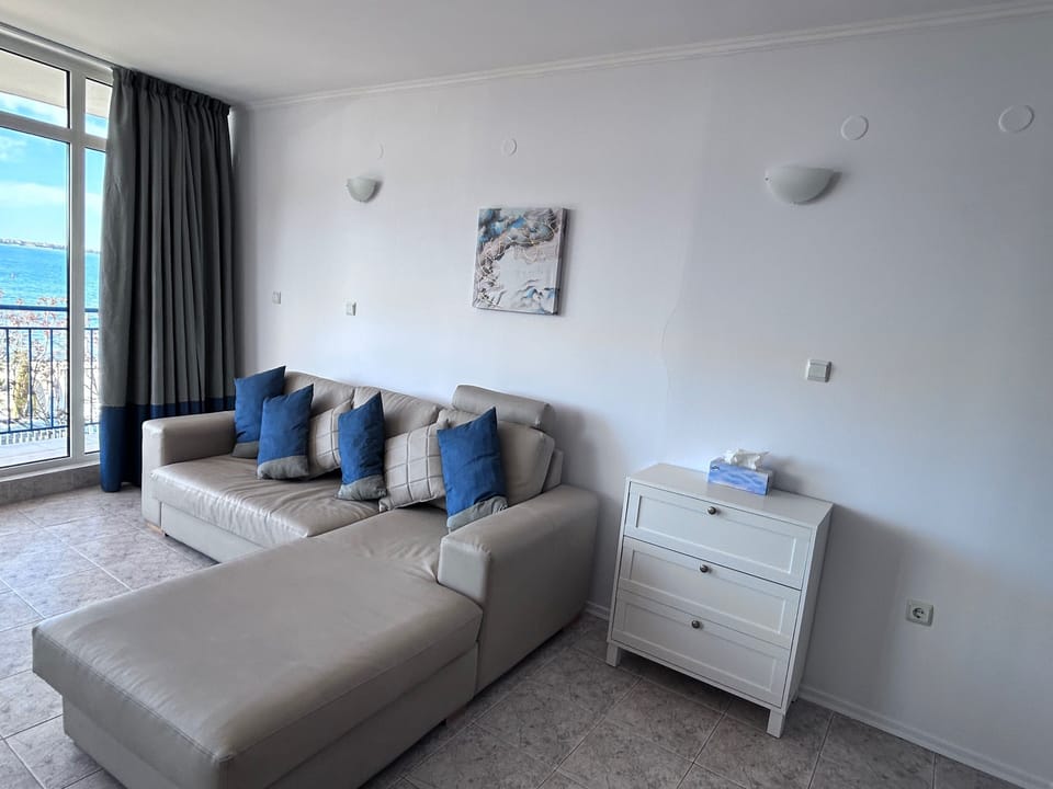Living area and sofa bed 