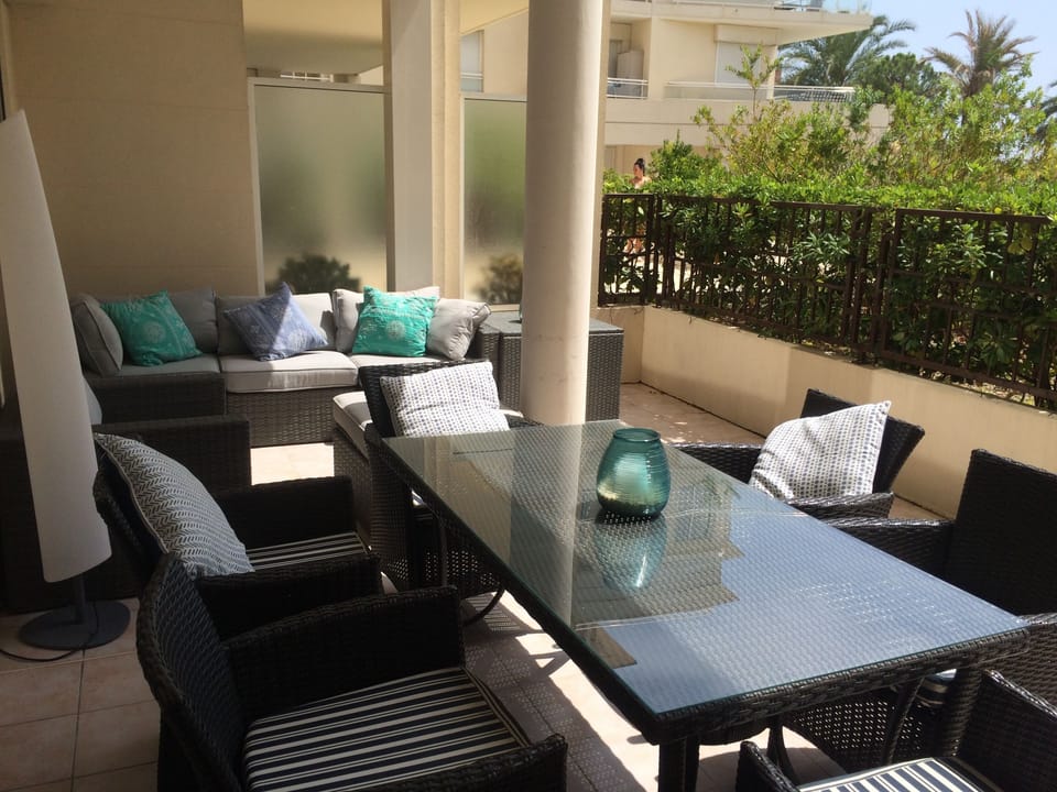 Spacious terrace for relaxing and dining