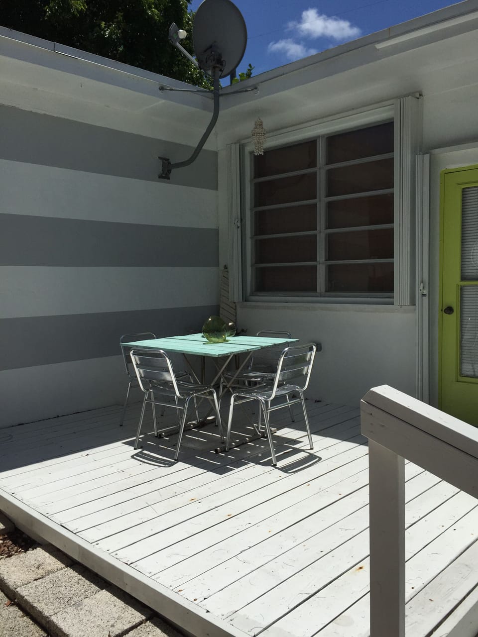 Outdoor dining area