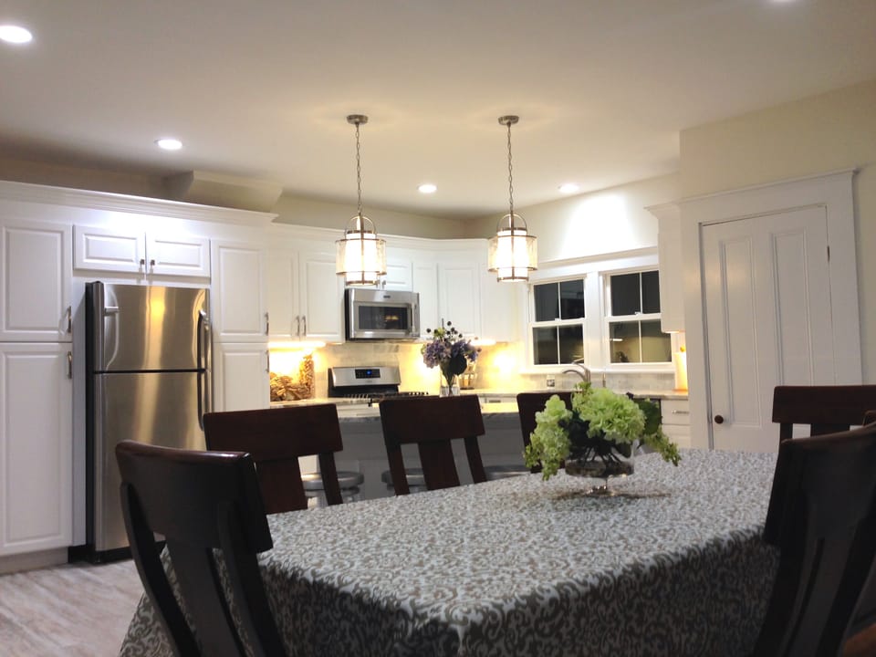 New Kitchen & Granite Island. Open Concept fits 18 comfortably. Unit 2