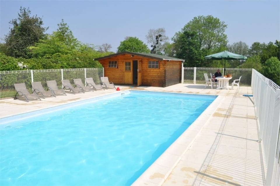 Swim in your own private pool, or relax on the sun terrace in sun loungers 