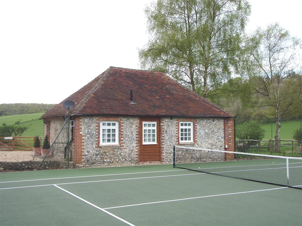 Private tennis court