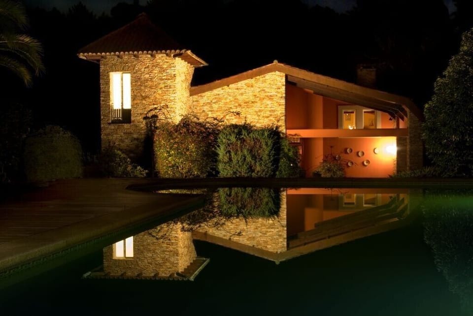 Night view from the pool