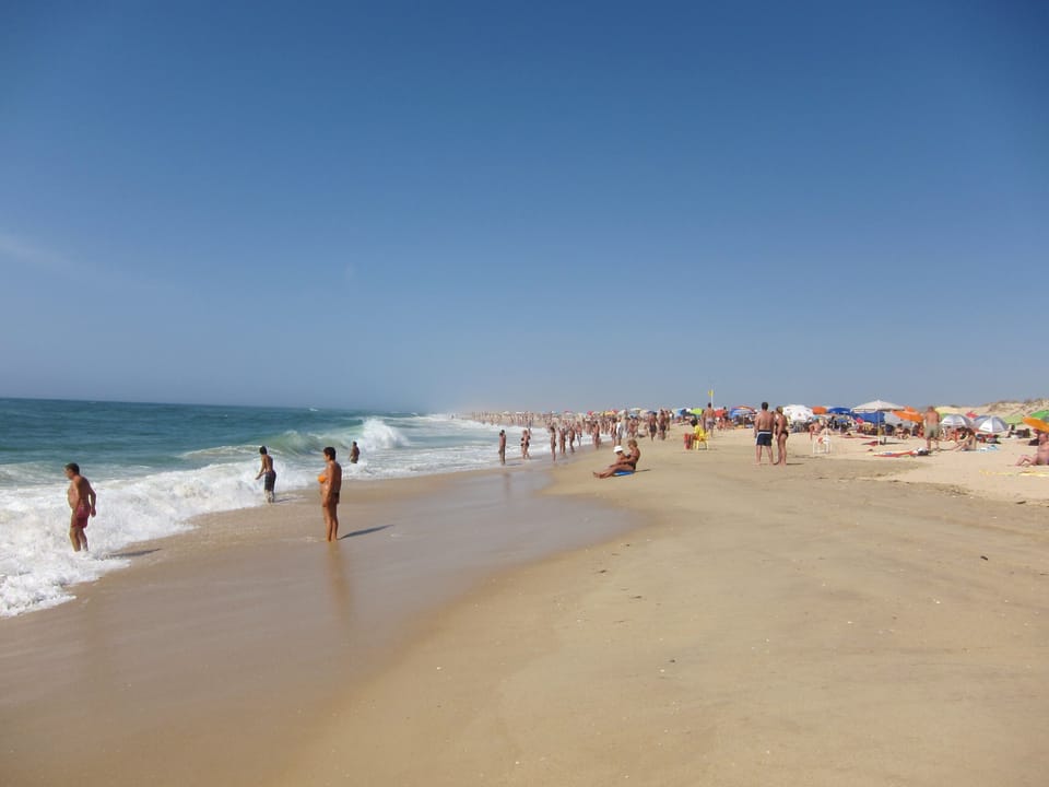 Praia do Barril during the summer