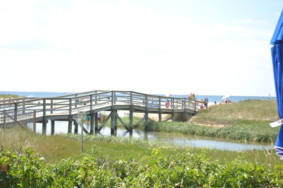 boardwalk to Ridgevale Beach, just a few minutes' drive from the house