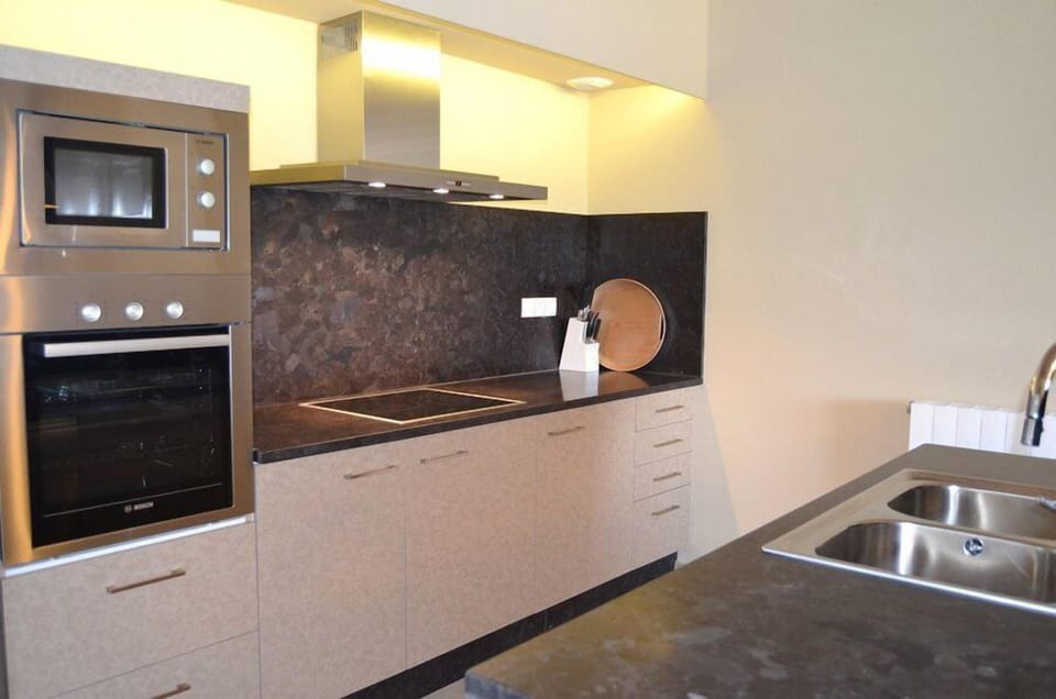 The modern kitchen with all necessary equipment