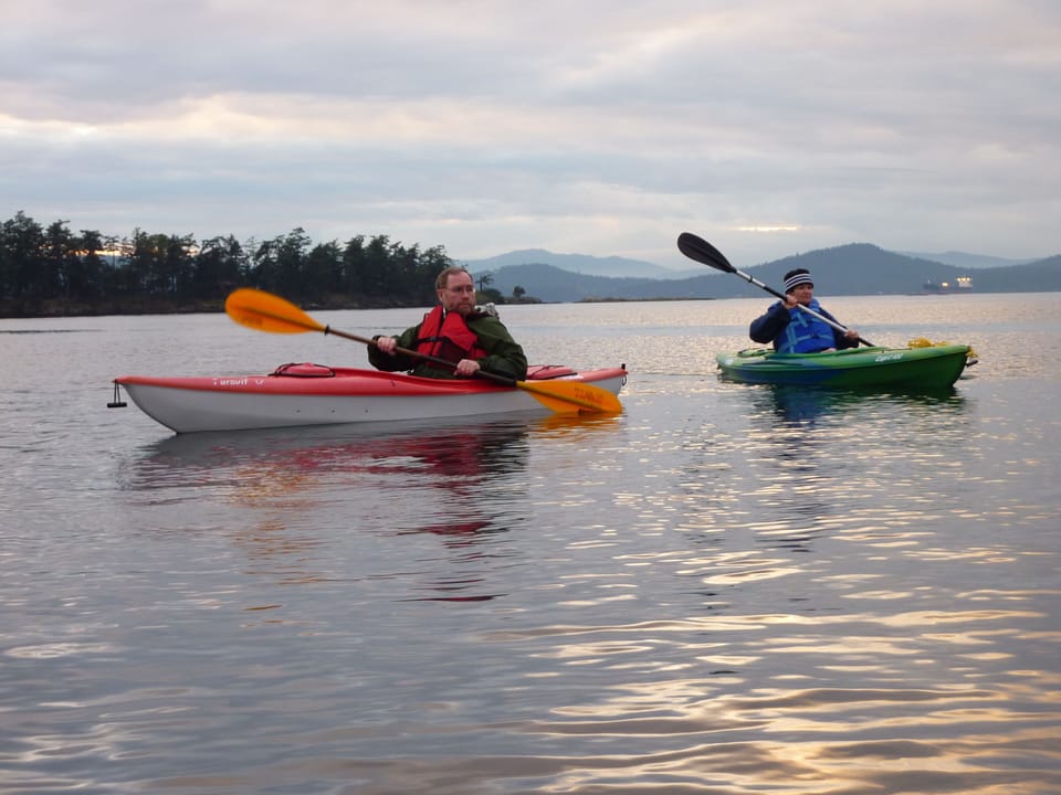 2 of our 4 kayaks out in Winter Cove