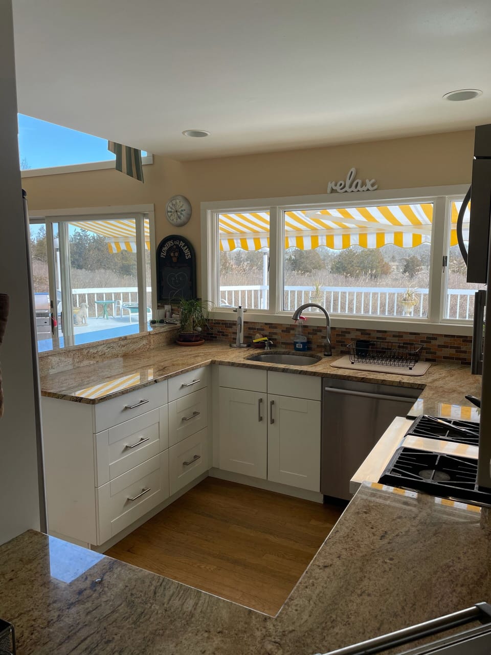 Newly renovated kitchen with stainless steel appliances