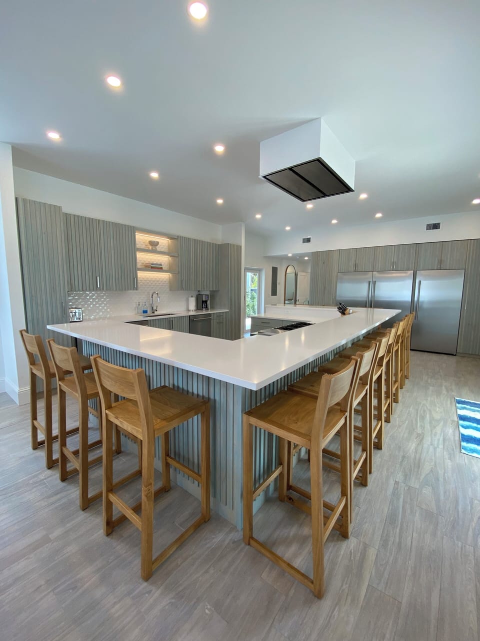 Chef's Showcase.  Seating for up to 12 at the Kitchen Bar. 