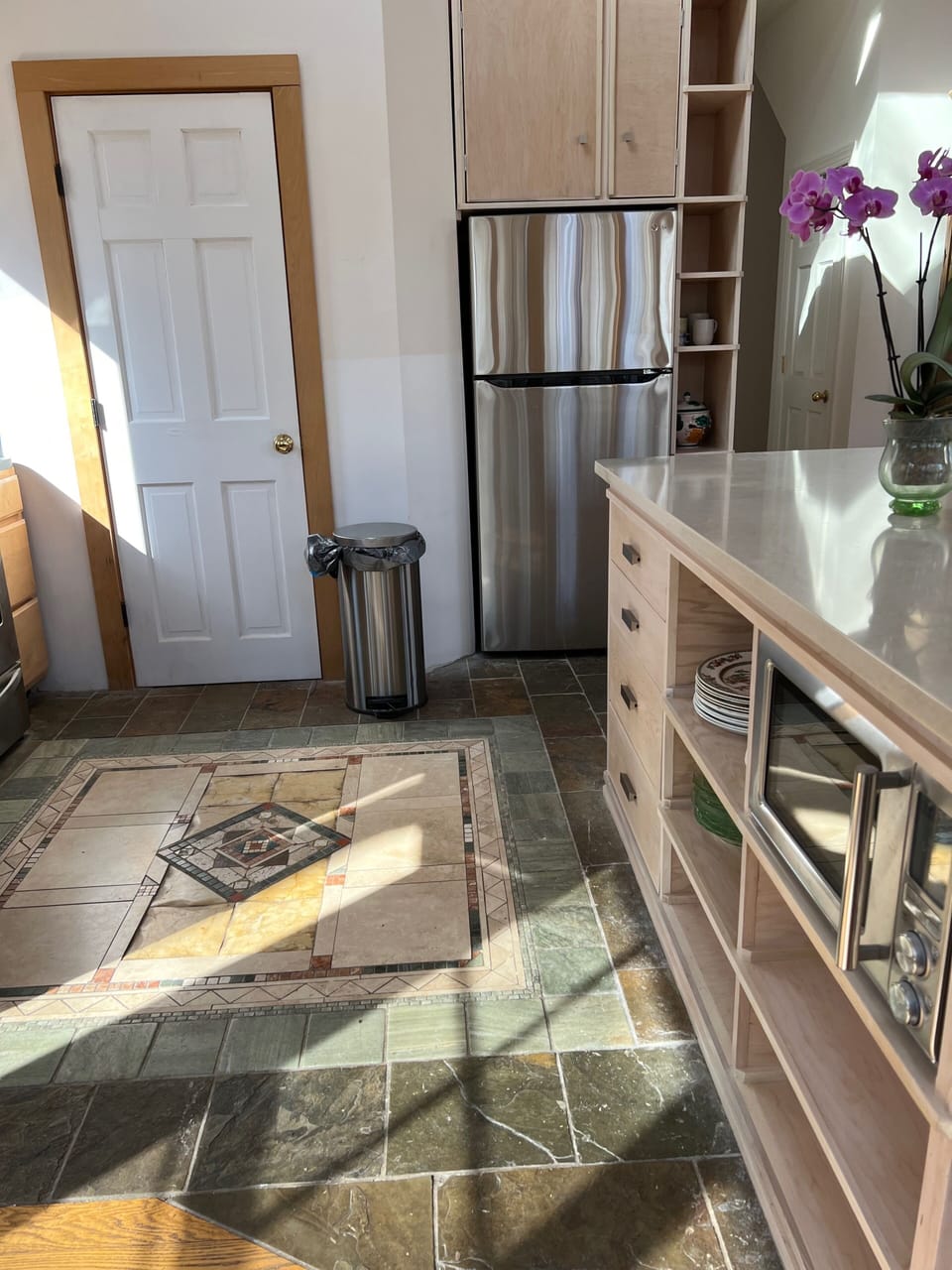 kitchen with new appliance 