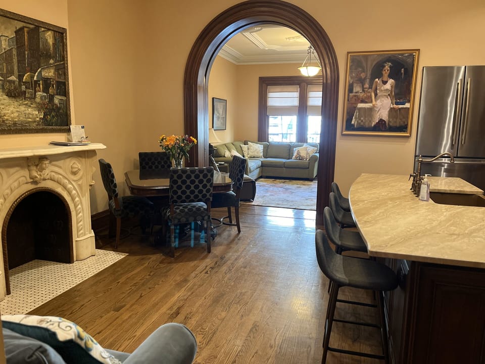 View from Kitchen to Murphy Room.  