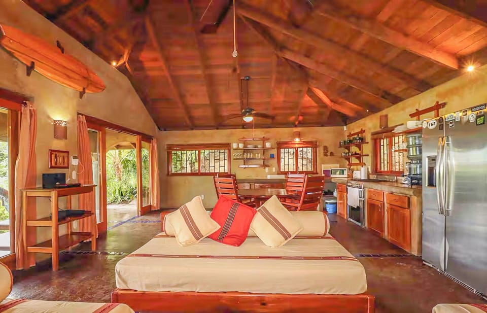 Open floor plan living/dining/kitchen.