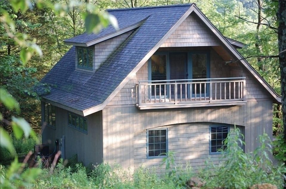 Cabin Approach and Covered Balcony